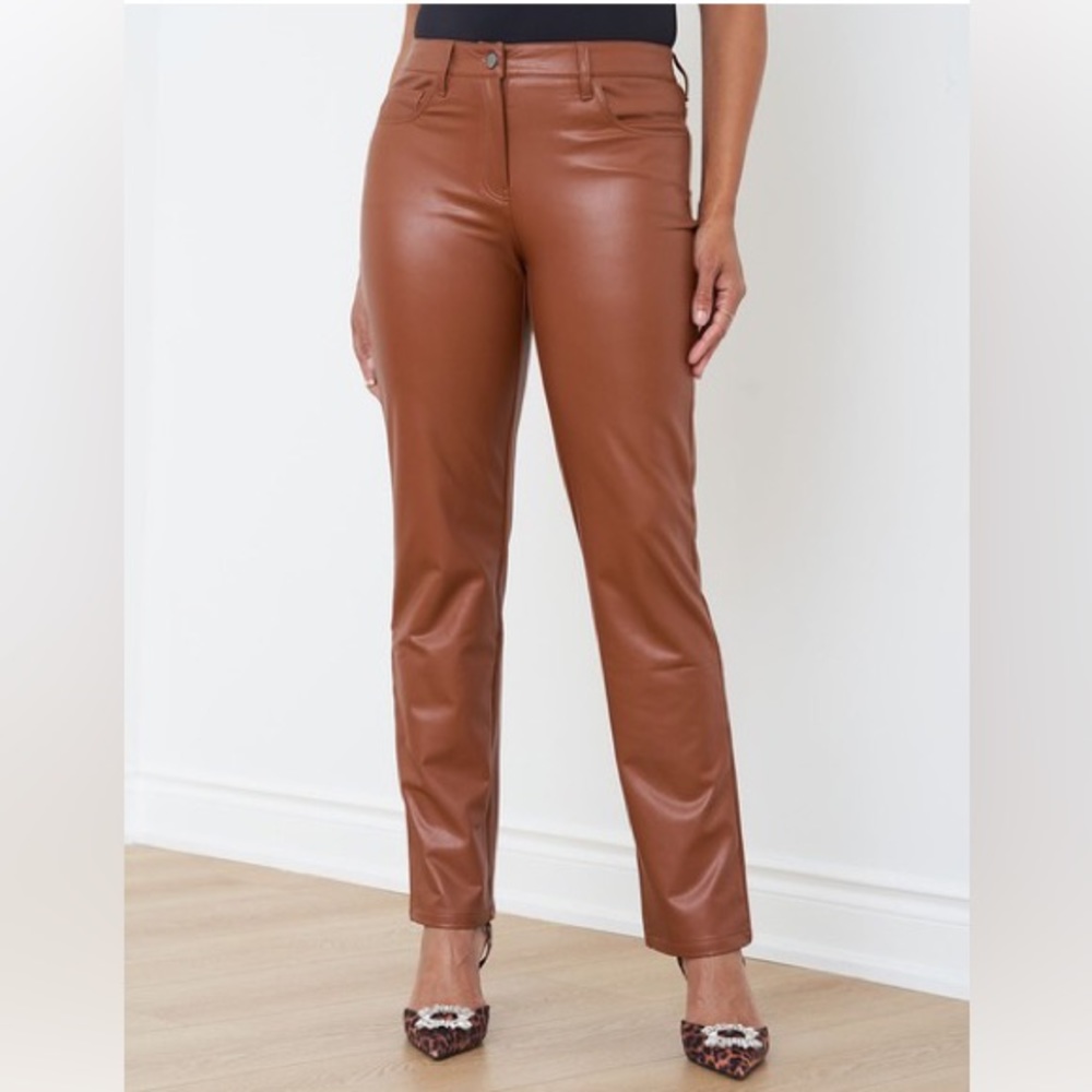 NWT Cleo Petite Faux Leather Pants